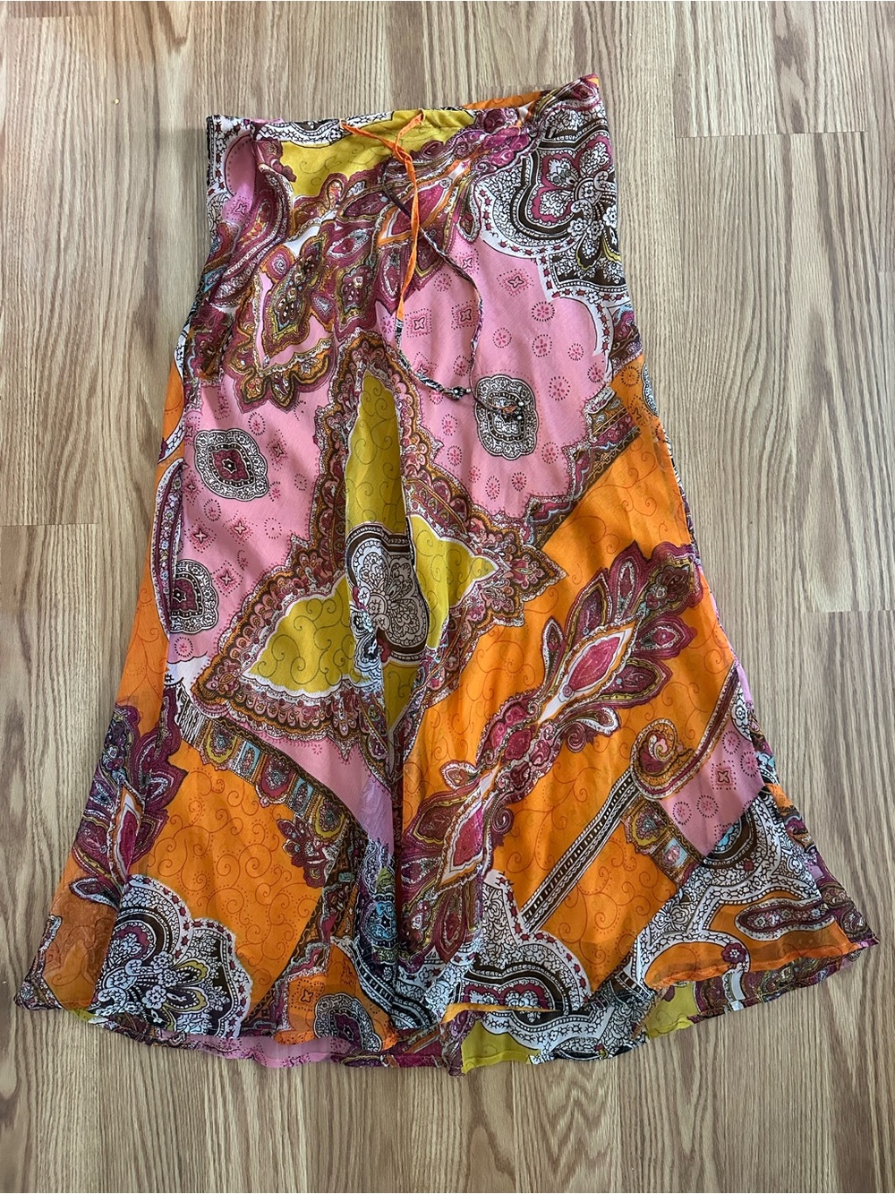 Vintage 90s Putumayo Bohemian Paisley Maxi Skirt